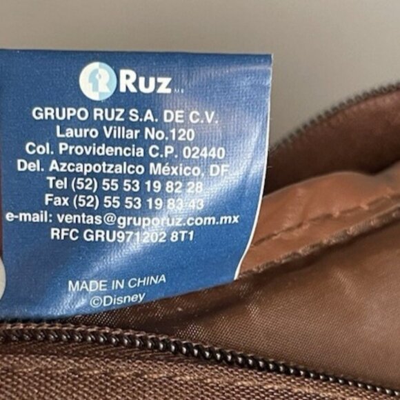 Disney Mickey Mouse Backpack Brown Red Comic Strip Design | Classic Retro Style - Picture 10 of 10